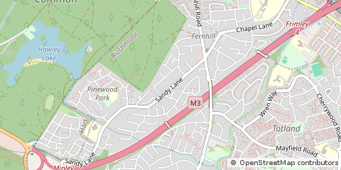 Map of Farnborough, Hampshire, Hampshire