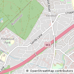 Map of Farnborough, Hampshire, Hampshire