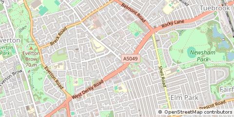 Map of Liverpool, Cheshire