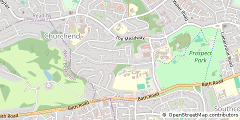 Map of Reading, Berkshire