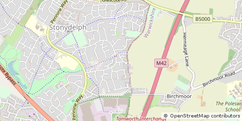 Map of Tamworth