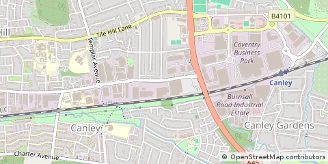 Map of Coventry, West Midlands