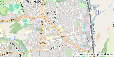 Map of Derbys, Derbyshire