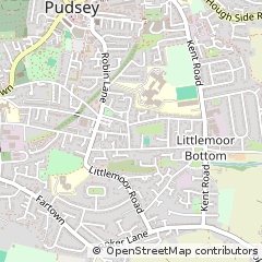 Map of Leeds, West Yorkshire