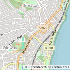 Map of Paignton, Devon