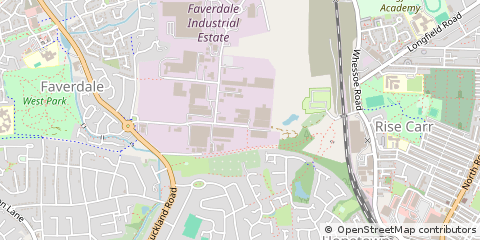 Map of Darlington, County Durham