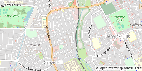 Map of Middlesbrough, Cleveland