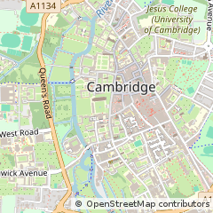 Map of Cambridge, Cambs