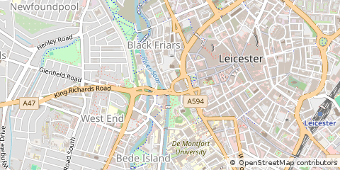 Map of Leicester