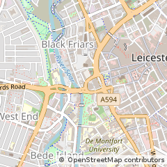 Map of Leicester