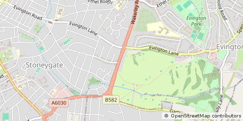 Map of Leicester
