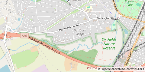 Map of Stockton-on-Tees