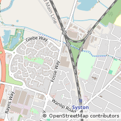 Map of Syston, Leicestershire
