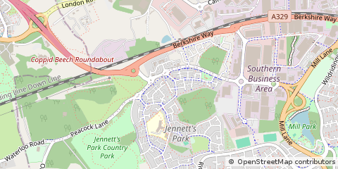 Map of Bracknell