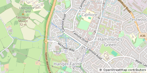 Map of Southampton, Hampshire