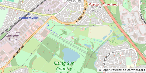 Map of Benton, Tyne and Wear