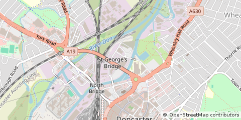 Map of Doncaster, South Yorkshire