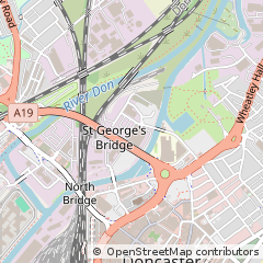 Map of Doncaster, South Yorkshire