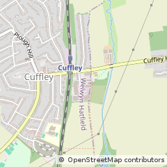 Map of Cuffley, Hertfordshire