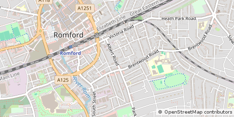 Map of Romford