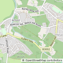 Map of Bordon, Hampshire