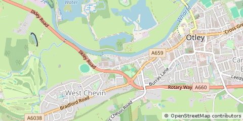 Map of Otley, West Yorkshire