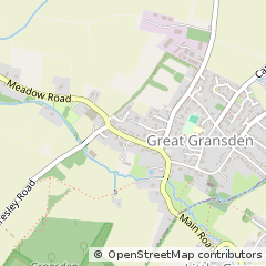 Map of Sandy, Bedfordshire