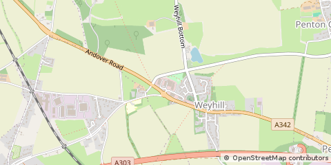 Map of Andover, Hampshire