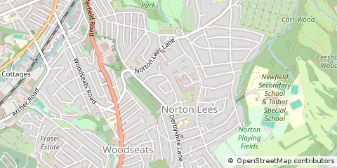 Map of Sheffield