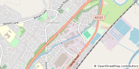 Map of Burton on Trent, Staffordshire