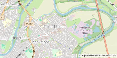 Map of Shrewsbury