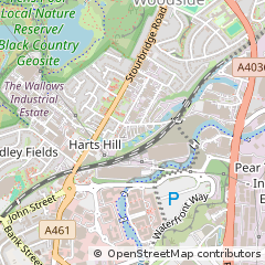 Map of Brierley Hill, Staffs