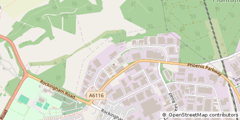 Map of Corby, Northants