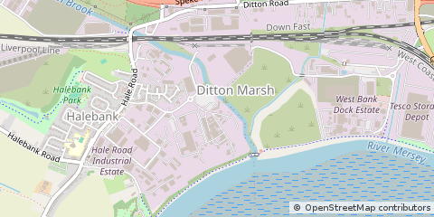 Map of Widnes