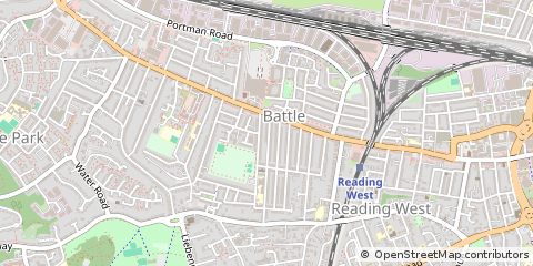 Map of Reading, Berkshire