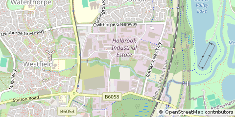 Map of Sheffield, South Yorkshire