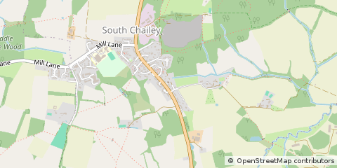 Map of Lewes, East Sussex