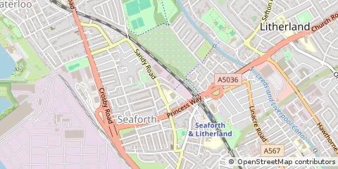Map of Seaforth, Merseyside