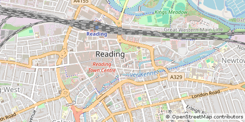 Map of Reading, Berkshire