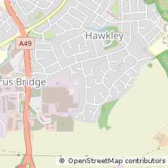 Map of Wigan, Lancashire