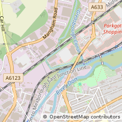 Map of Rotherham
