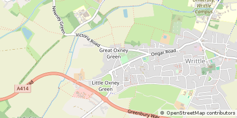 Map of Chelmsford