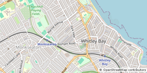 Map of Whitley BAY