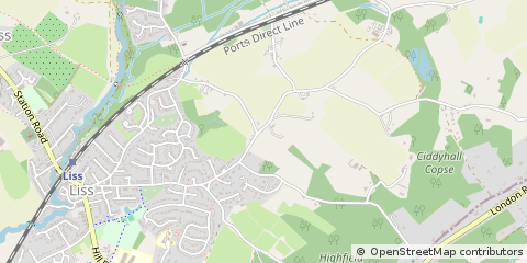 Map of Liss, Hampshire