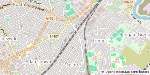Map of Cardiff