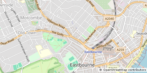Map of Eastbourne, East Sussex