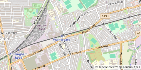 Map of Tyne & Wear