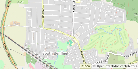 Map of Benfleet