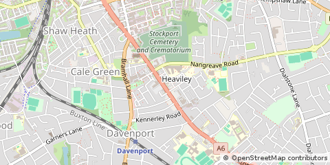 Map of Stockport