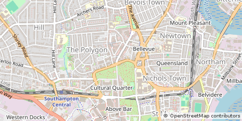Map of Southampton